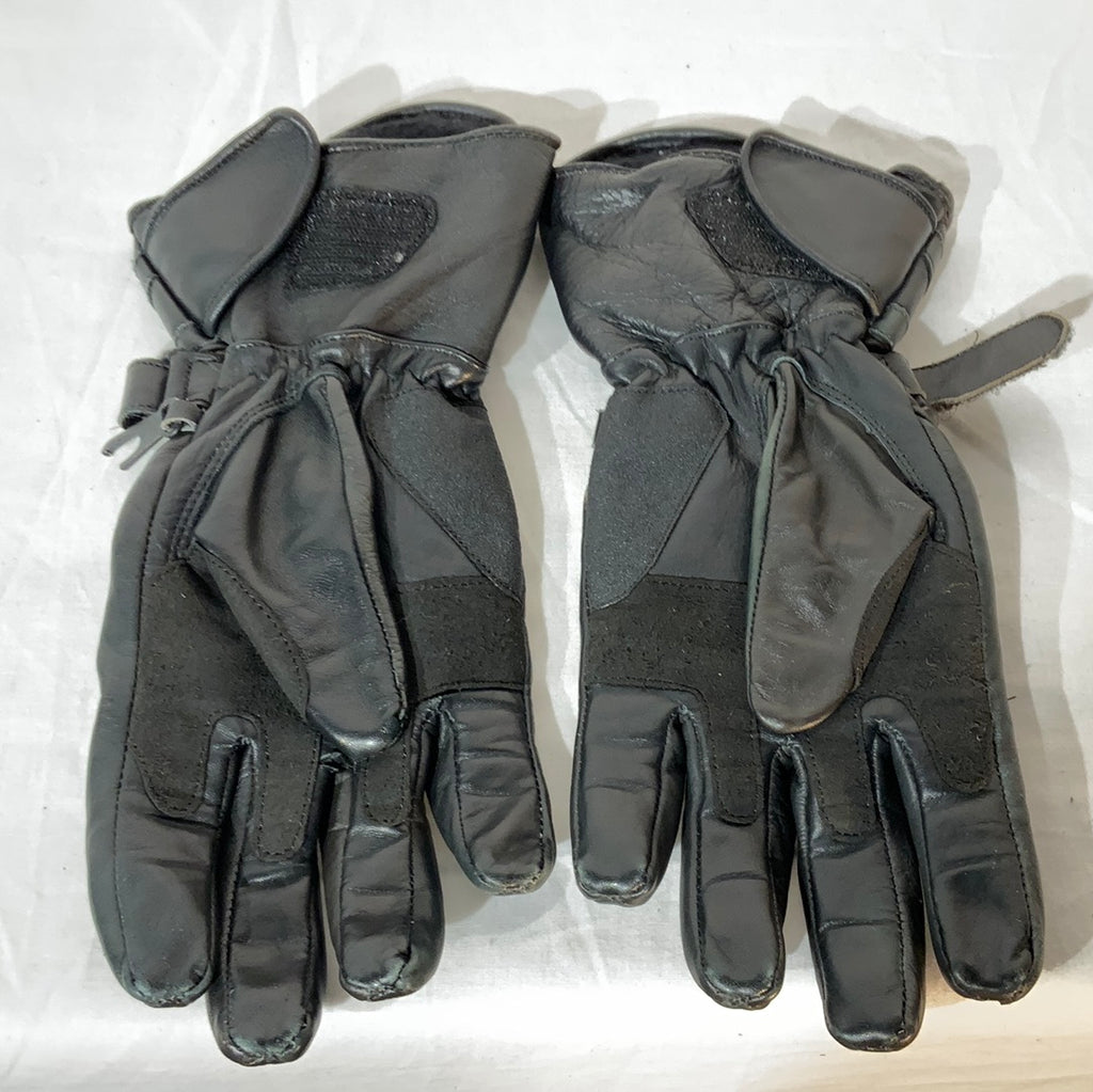 Leather race-style glove